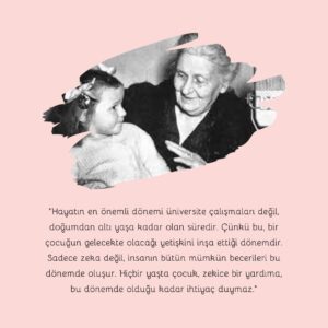 “maria montessorinin sözü