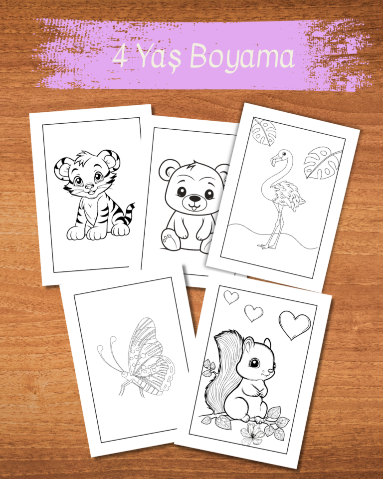 4 yaş boyama